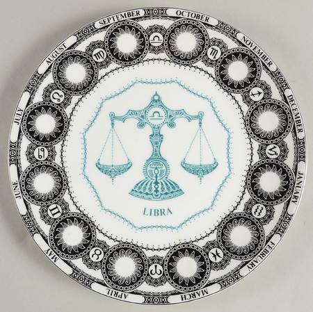 Zodiac Birthday Plates Libra - Boxed