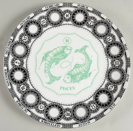 Zodiac Birthday Plates Pisces - Boxed