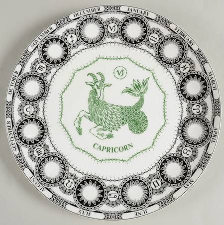 Zodiac Birthday Plates Capricorn - Boxed