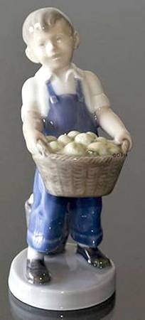 Months of the Year October-Boy With Fruit - Boxed