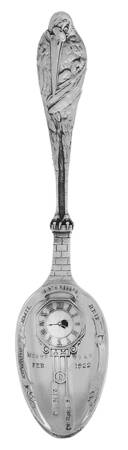 Birth Record Spoon-Sterling Birth Record Spoon - No Box Nb1922