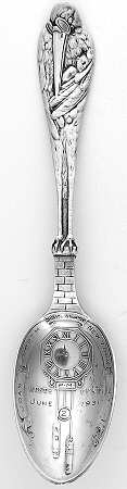 Birth Record Spoon-Sterling Birth Record Spoon - No Box Nb1931