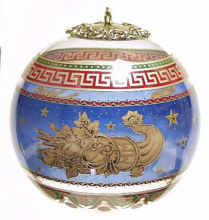Versace Christmas Ornament-Crystal Christmas Tide - Boxed