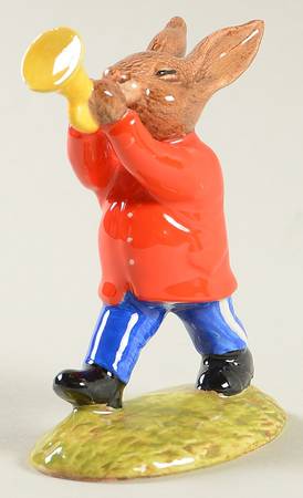 Bunnykins Oompah Band Trumpeter-Var 1-Red Band - Boxed