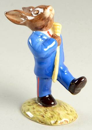 Bunnykins Oompah Band Drum Major-Var 2-Blue Band - Boxed