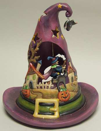 Roman  Figurines & Giftware Witch's Hat-Votive - Boxed