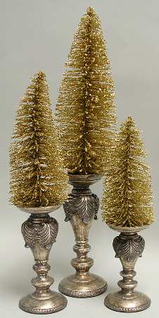 Roman  Figurines & Giftware Antique Chic Trees-Set Of 3 - Boxed