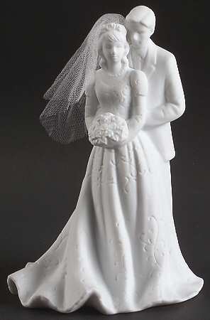 Roman  Figurines & Giftware Cake Topper-Lace Illusions - Boxed