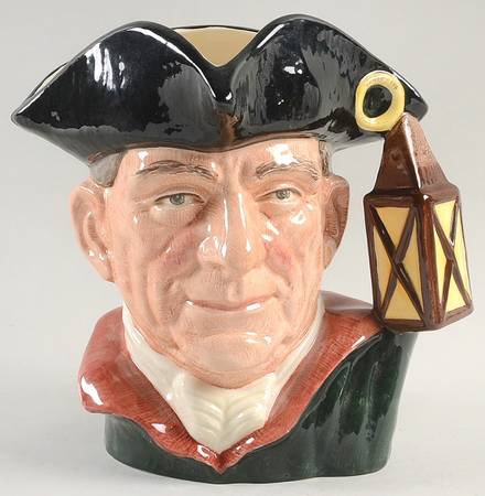 Characters From Williamsburg Night Watchman-Large - Boxed