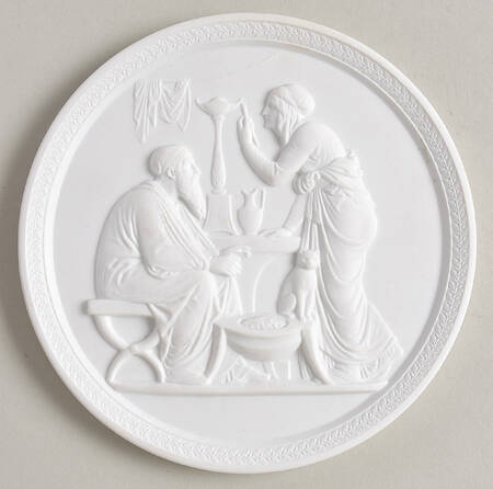 Four Seasons Wall Plaque Winter-Laurel Border - No Box