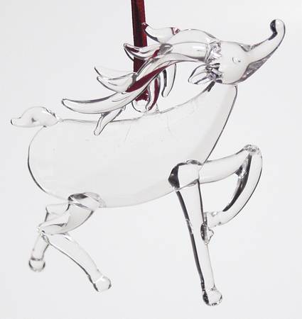 Roman Christmas Ornaments Reindeer Head Up-Crystal Ornament - No Box