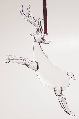 Roman Christmas Ornaments Reindeer Crystal Ornament - No Box