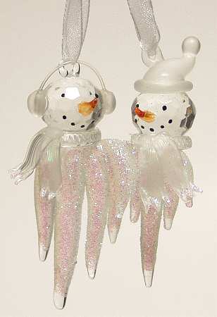Roman Christmas Ornaments Snowman Couple - Boxed