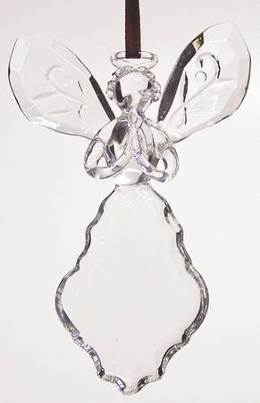 Roman Christmas Ornaments Angel With Candle Crystal Ornament - No Box