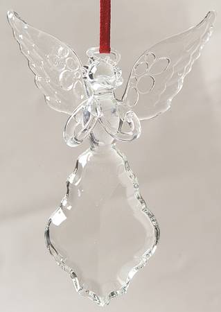 Roman Christmas Ornaments Angel Praying Crystal Ornament - No Box