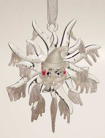 Roman Christmas Ornaments Santa Snowflake - Boxed