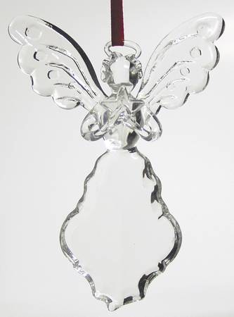 Roman Christmas Ornaments Angel With Star Crystal Ornament - No Box