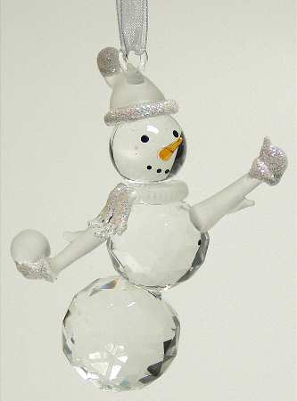 Roman Christmas Ornaments Snowball Snowman-A - Boxed