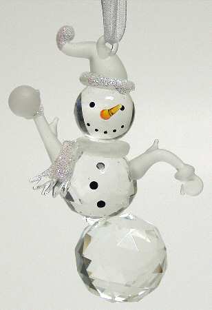 Roman Christmas Ornaments Snowball Snowman-B - Boxed