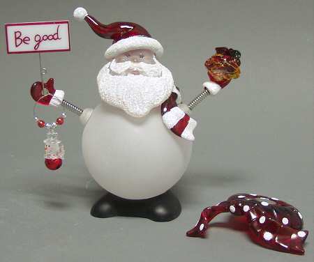 Roman Christmas Ornaments Magnetic Santa 11 Pc Set - Boxed