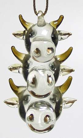 Roman Christmas Ornaments Cow Icicle Ornament - Boxed