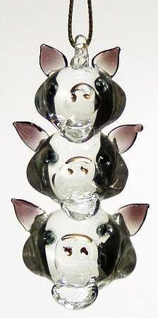 Roman Christmas Ornaments Pig Icicle Ornament - Boxed