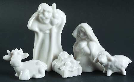 Roman Christmas Ornaments 5 Pc Nativity Set - Boxed