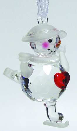 Roman Christmas Ornaments Snowmom Skating - Boxed