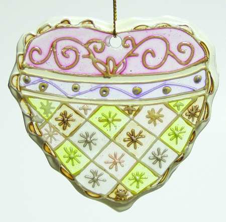 Roman Christmas Ornaments Gingerbread Heart - No Box