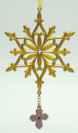 Roman Christmas Ornaments Majesty Snowflake Ornament - No Box