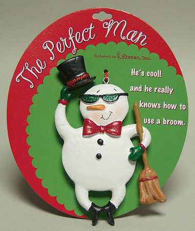 Roman Christmas Ornaments Perfect Man-Snowman - No Box