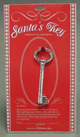 Roman Christmas Ornaments Santa's Key - No Box