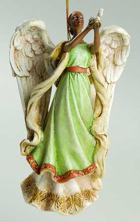 Roman Christmas Ornaments Ethnic Angel W/ Dove - No Box