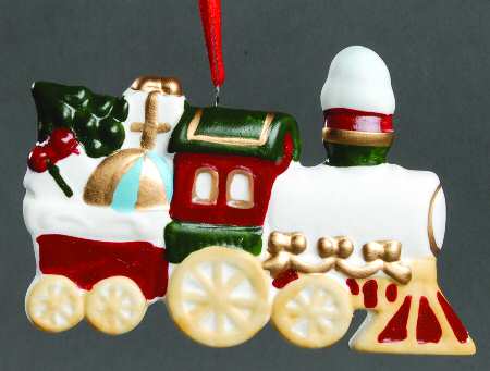 Roman Christmas Ornaments Train-Personalizable - No Box
