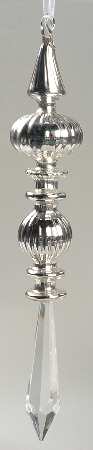 Roman Christmas Ornaments Silver Icicle - Boxed