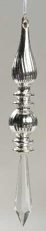 Roman Christmas Ornaments Silver Icicle - Boxed
