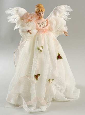 Roman Christmas Ornaments Angel Tree Topper - Boxed