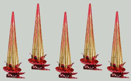 Better Homes & Gardens Wine & Gold Clip-Set Of 5 - Boxed