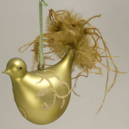 Better Homes & Gardens Green Glass Bird - No Box