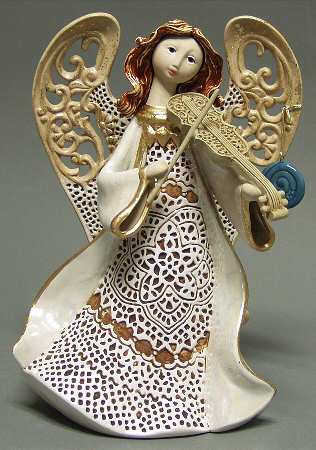 Origins Artisan Collection Angel W/ Violin - Boxed