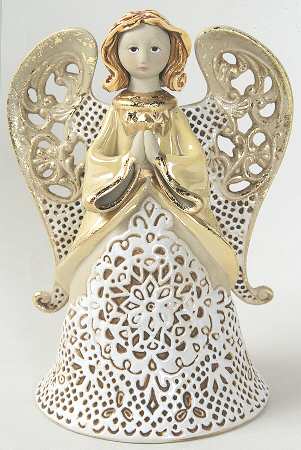 Origins Artisan Collection Praying Angel Bell Ornament - Boxed