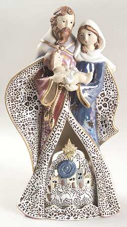 Origins Artisan Collection Holy Family Tea Light Holder - Boxed