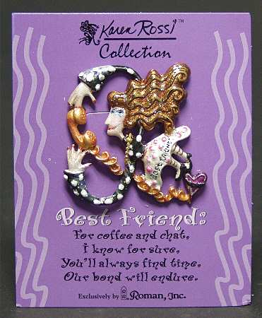 Karen Rossi Jewelry Best Friends Lapel Pin - Boxed