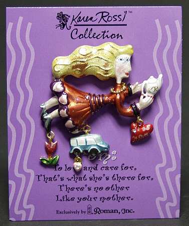 Karen Rossi Jewelry Mom Lapel Pin - Boxed