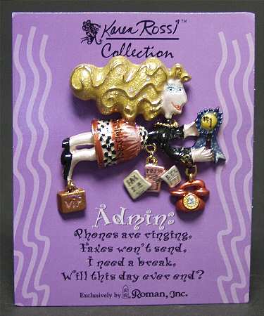 Karen Rossi Jewelry Administrative Lapel Pin - Boxed