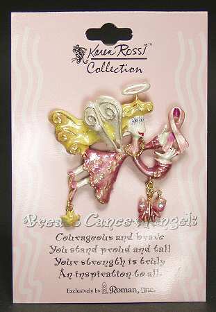 Karen Rossi Jewelry Breast Cancer Awarness Lapel Pin - Boxed