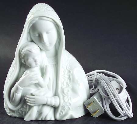 Lace Illusions Mary W/ Baby Bust Nite Light - Boxed