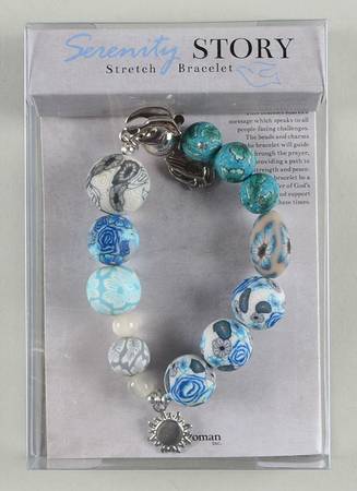 Beaded Story Bracelets Serenity Prayer  - Clay - Boxed