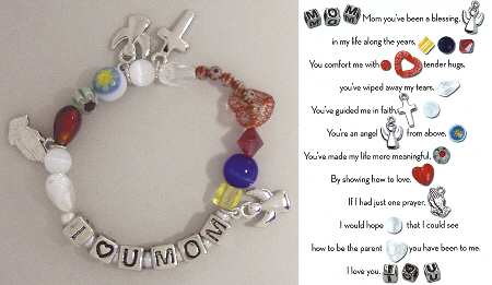 Beaded Story Bracelets Mother's Blessing Bracelet - Boxed