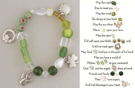 Beaded Story Bracelets Irish Blessing - Boxed